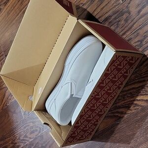 Vans Classic all white slip on